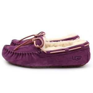purple ugg moccasins
